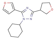 1-cyclohexyl-5-(3-furyl)-3-(tetrahydrofuran-3-yl)-1H-1,2,4-triazole
