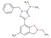 3-[2-(aminomethyl)-5-methyl-2,3-dihydro-1-benzofuran-7-yl]-1-benzyl-N,N-dimethyl-1H-1,2,4-triazol-5-amine