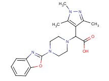 [4-(1,3-benzoxazol-2-yl)piperazin-1-yl](1,3,5-trimethyl-1H-pyrazol-4-yl)acetic acid