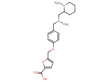 5-{[4-({methyl[(1-methylpiperidin-2-yl)methyl]amino}methyl)phenoxy]methyl}-2-furoic acid