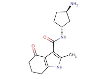 N-[rel-(1R,3R)-3-aminocyclopentyl]-2-methyl-4-oxo-4,5,6,7-tetrahydro-1H-indole-3-carboxamide hydrochloride