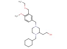 2-{1-(cyclohexylmethyl)-4-[3-(ethoxymethyl)-4-methoxybenzyl]-2-piperazinyl}ethanol
