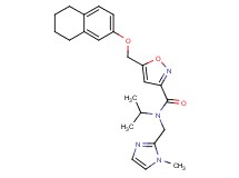 N-isopropyl-N-[(1-methyl-1H-imidazol-2-yl)methyl]-5-[(5,6,7,8-tetrahydro-2-naphthalenyloxy)methyl]-3-isoxazolecarboxamide