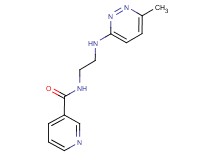 N-{2-[(6-methyl-3-pyridazinyl)amino]ethyl}nicotinamide