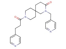 2-(pyridin-4-ylmethyl)-9-(3-pyridin-4-ylpropanoyl)-2,9-diazaspiro[5.5]undecan-3-one