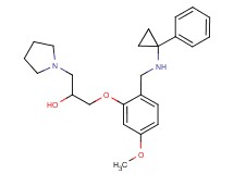 1-(5-methoxy-2-{[(1-phenylcyclopropyl)amino]methyl}phenoxy)-3-(1-pyrrolidinyl)-2-propanol