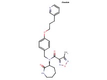 4-methyl-N-[(3S)-2-oxo-3-azepanyl]-N-{4-[3-(3-pyridinyl)propoxy]benzyl}-1,2,5-oxadiazole-3-carboxamide