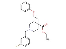 ethyl 1-(3-fluorobenzyl)-4-(2-phenoxyethyl)-4-piperidinecarboxylate