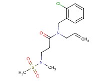 N-allyl-N-(2-chlorobenzyl)-3-[methyl(methylsulfonyl)amino]propanamide