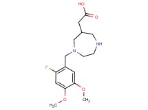 [1-(2-fluoro-4,5-dimethoxybenzyl)-1,4-diazepan-6-yl]acetic acid