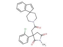 3-(2-chlorophenyl)-1-methyl-3-[2-oxo-2-(1'H-spiro[indene-1,4'-piperidin]-1'-yl)ethyl]-2,5-pyrrolidinedione
