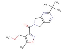 2-tert-butyl-6-{[4-(methoxymethyl)-5-methylisoxazol-3-yl]carbonyl}-6,7-dihydro-5H-pyrrolo[3,4-d]pyrimidine