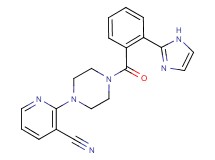 2-{4-[2-(1H-imidazol-2-yl)benzoyl]piperazin-1-yl}nicotinonitrile