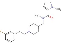 N-({1-[2-(3-fluorophenyl)ethyl]piperidin-4-yl}methyl)-N,1-dimethyl-1H-pyrrole-2-carboxamide