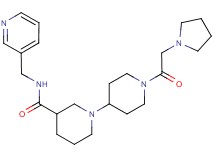 N-(pyridin-3-ylmethyl)-1'-(pyrrolidin-1-ylacetyl)-1,4'-bipiperidine-3-carboxamide