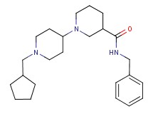 N-benzyl-1'-(cyclopentylmethyl)-1,4'-bipiperidine-3-carboxamide