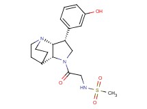 N-{2-[(3R*,3aR*,7aR*)-3-(3-hydroxyphenyl)hexahydro-4,7-ethanopyrrolo[3,2-b]pyridin-1(2H)-yl]-2-oxoethyl}methanesulfonamide