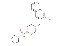 3-{[4-(1-pyrrolidinylsulfonyl)-1-piperazinyl]methyl}-2-quinolinol