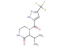 3-isopropyl-4-{[3-(trifluoromethyl)-1H-pyrazol-5-yl]carbonyl}piperazin-2-one