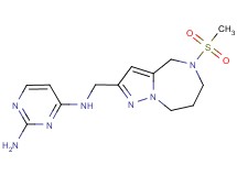 N~4~-{[5-(methylsulfonyl)-5,6,7,8-tetrahydro-4H-pyrazolo[1,5-a][1,4]diazepin-2-yl]methyl}pyrimidine-2,4-diamine