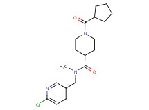 N-[(6-chloro-3-pyridinyl)methyl]-1-(cyclopentylcarbonyl)-N-methyl-4-piperidinecarboxamide
