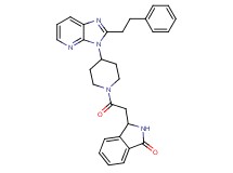 3-(2-oxo-2-{4-[2-(2-phenylethyl)-3H-imidazo[4,5-b]pyridin-3-yl]-1-piperidinyl}ethyl)-1-isoindolinone