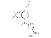 1-(5-{[(4aS*,7aR*)-4-(2-hydroxyethyl)-6,6-dioxidohexahydrothieno[3,4-b]pyrazin-1(2H)-yl]carbonyl}-2-thienyl)ethanone