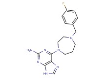 6-[4-(4-fluorobenzyl)-1,4-diazepan-1-yl]-9H-purin-2-amine