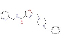 2-[(4-benzyl-1-piperazinyl)methyl]-N-(2-pyridinylmethyl)-1,3-oxazole-4-carboxamide