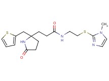 N-{2-[(1-methyl-1H-imidazol-2-yl)thio]ethyl}-3-[5-oxo-2-(2-thienylmethyl)-2-pyrrolidinyl]propanamide