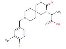 2-[9-(4-fluoro-3-methylbenzyl)-3-oxo-2,9-diazaspiro[5.5]undec-2-yl]propanoic acid