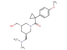 ((3S*,5R*)-5-[(dimethylamino)methyl]-1-{[1-(4-methoxyphenyl)cyclopropyl]carbonyl}piperidin-3-yl)methanol