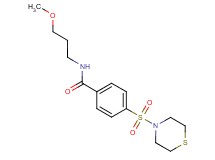 N-(3-methoxypropyl)-4-(4-thiomorpholinylsulfonyl)benzamide
