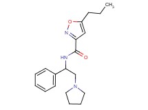 N-[1-phenyl-2-(1-pyrrolidinyl)ethyl]-5-propyl-3-isoxazolecarboxamide