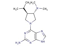 6-[(3S*,4R*)-3-(dimethylamino)-4-isopropyl-1-pyrrolidinyl]-9H-purin-2-amine
