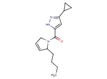 5-[(2-butyl-2,5-dihydro-1H-pyrrol-1-yl)carbonyl]-3-cyclopropyl-1H-pyrazole