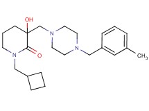 1-(cyclobutylmethyl)-3-hydroxy-3-{[4-(3-methylbenzyl)-1-piperazinyl]methyl}-2-piperidinone
