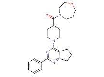 4-[4-(1,4-oxazepan-4-ylcarbonyl)piperidin-1-yl]-2-phenyl-6,7-dihydro-5H-cyclopenta[d]pyrimidine