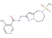 4-methyl-N-{[5-(methylsulfonyl)-5,6,7,8-tetrahydro-4H-pyrazolo[1,5-a][1,4]diazepin-2-yl]methyl}nicotinamide
