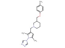 1-{[2,5-dimethyl-1-(4H-1,2,4-triazol-4-yl)-1H-pyrrol-3-yl]methyl}-3-[(4-methylphenoxy)methyl]piperidine
