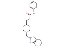 N-phenyl-3-[1-(4,5,6,7-tetrahydro-1,3-benzothiazol-2-ylmethyl)-4-piperidinyl]propanamide