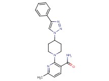 6-methyl-2-[4-(4-phenyl-1H-1,2,3-triazol-1-yl)piperidin-1-yl]nicotinamide