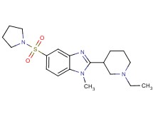 2-(1-ethylpiperidin-3-yl)-1-methyl-5-(pyrrolidin-1-ylsulfonyl)-1H-benzimidazole