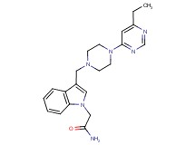 2-(3-{[4-(6-ethylpyrimidin-4-yl)piperazin-1-yl]methyl}-1H-indol-1-yl)acetamide