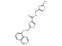 N-[(2-amino-1,3-thiazol-4-yl)methyl]-2-[(isoquinolin-5-yloxy)methyl]-1,3-oxazole-4-carboxamide