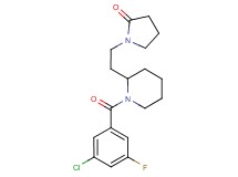 1-{2-[1-(3-chloro-5-fluorobenzoyl)-2-piperidinyl]ethyl}-2-pyrrolidinone