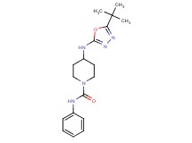 4-[(5-tert-butyl-1,3,4-oxadiazol-2-yl)amino]-N-phenylpiperidine-1-carboxamide
