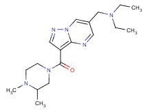 ({3-[(3,4-dimethylpiperazin-1-yl)carbonyl]pyrazolo[1,5-a]pyrimidin-6-yl}methyl)diethylamine
