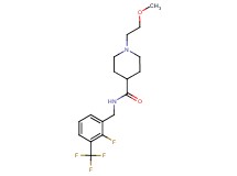 N-[2-fluoro-3-(trifluoromethyl)benzyl]-1-(2-methoxyethyl)piperidine-4-carboxamide
