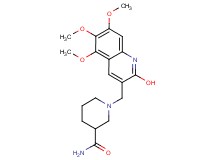 1-[(2-hydroxy-5,6,7-trimethoxy-3-quinolinyl)methyl]-3-piperidinecarboxamide